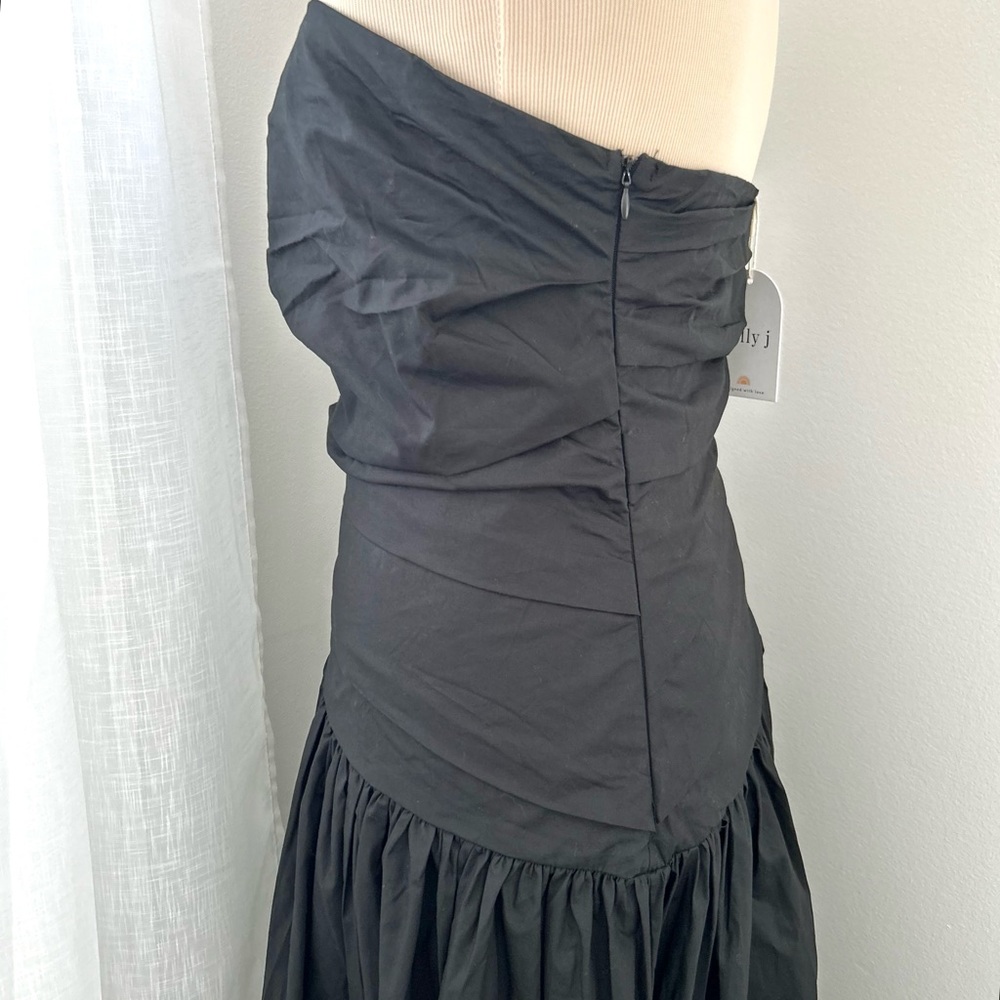 🍒NWT Billy J Lola Strapless Maxi Dress. Black. Size: 10 - Picture 5 of 13